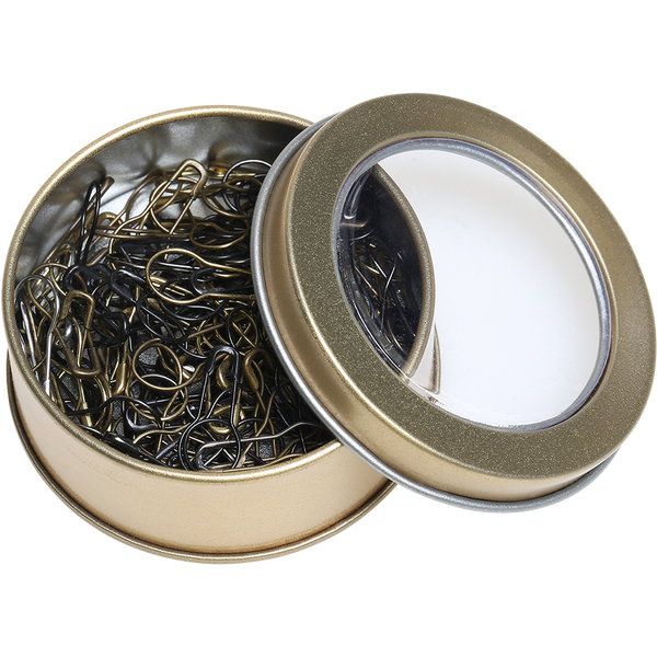 Metalliset silmukkamerkit 100 kpl 19391