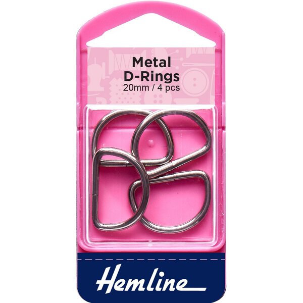 Hemline D-rengas 20 mm 4 st