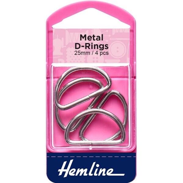 Hemline D-rengas 25 mm 4 pz