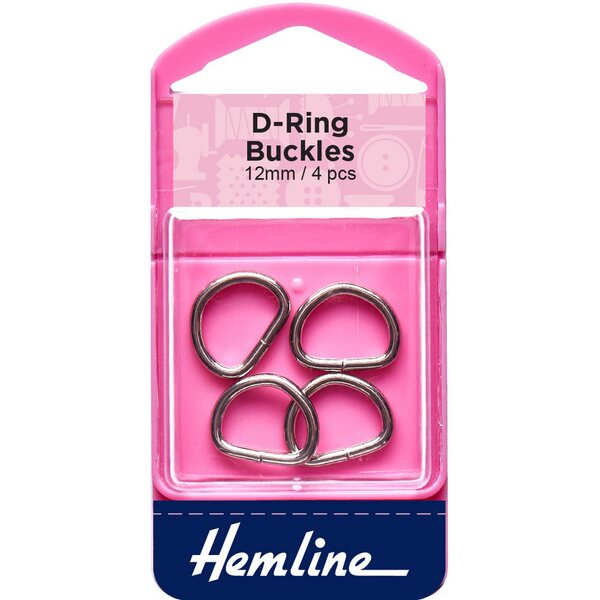 Hemline D-rengas 12 mm 4 pc