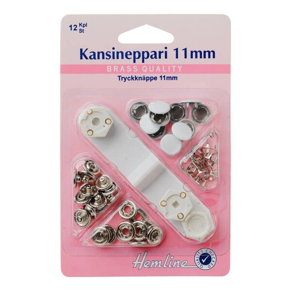 Hemline Kansineppari 11 mm 12 kpl